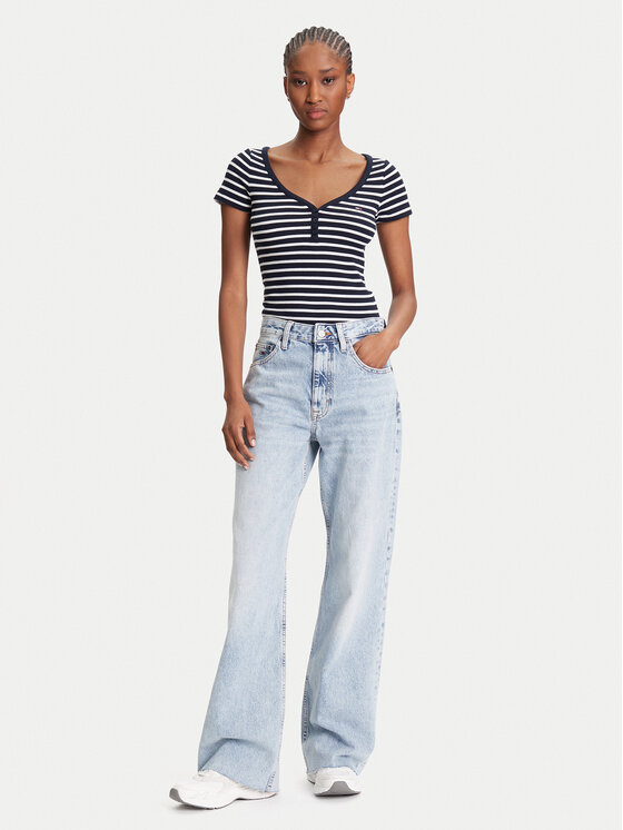 Tommy Jeans Tommy Jeans Jeans hlače Mia DW0DW21412 Modra Relaxed Fit