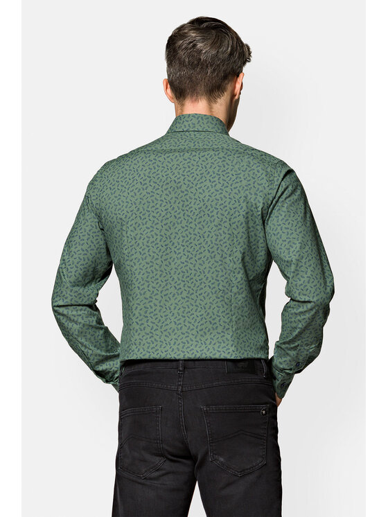 Lancerto Lancerto Koszula Aloha Zielony Slim Fit