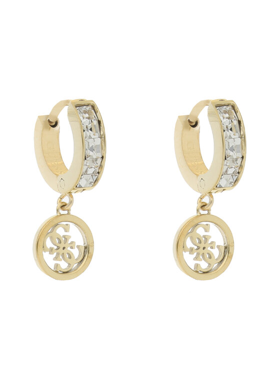 Guess Guess Náušnice Huggie Me JUBE03 147JW Žlté zlato