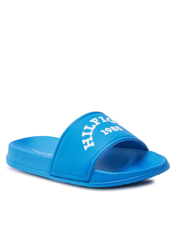 Tommy Hilfiger Tommy Hilfiger Παντόφλες Logo Pool Slide T3B0-33457-1172 Μπλε