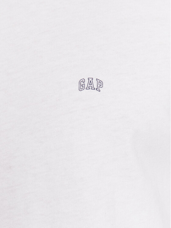 Gap Gap Тишърт 753766-01 Бял Regular Fit