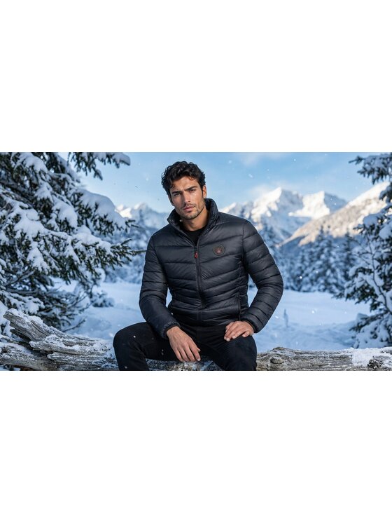 Geographical Norway Geographical Norway Kurtka zimowa WY6915H/GN-BLACK Czarny Reglan Fit