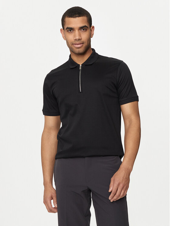 Boss Polo Polston 11 50513375 Melns Slim Fit