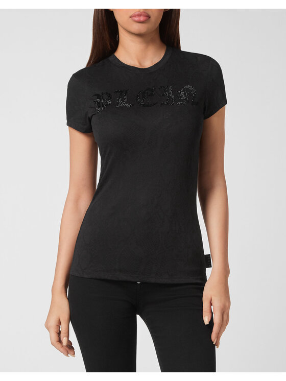 PHILIPP PLEIN PHILIPP PLEIN T-Shirt 3599 Czarny Regular Fit