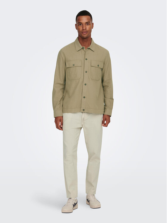 Only & Sons Only & Sons Spodnie materiałowe 22024966 Szary Tapered Fit