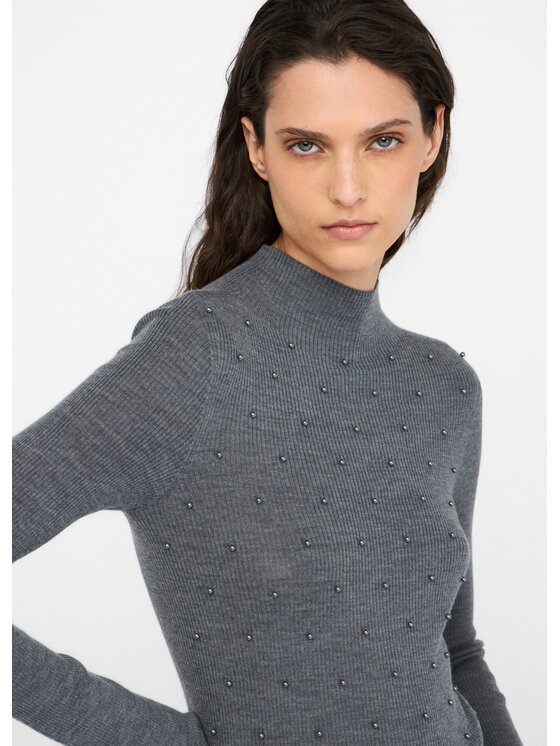 Liu Jo Liu Jo Maglione MF5030MA77Q02050 Grigio Slim Fit