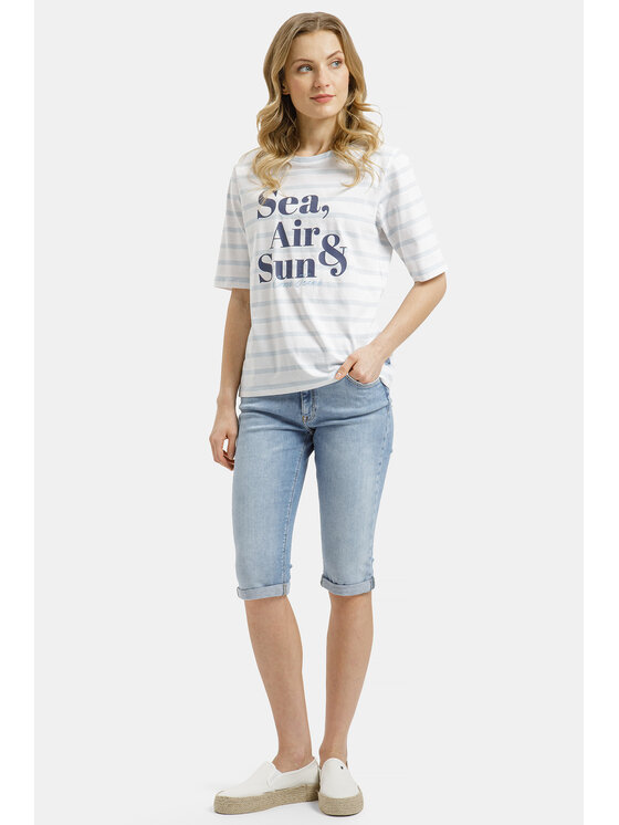 Cross Jeans Cross Jeans T-Shirt 56252-008 Biały