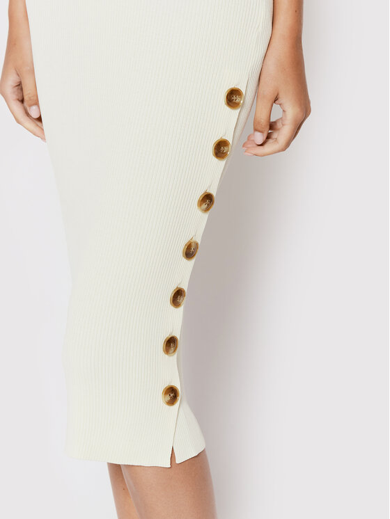 Notes Du Nord Notes Du Nord Трикотажна сукня Dora 12701 Бежевий Slim Fit
