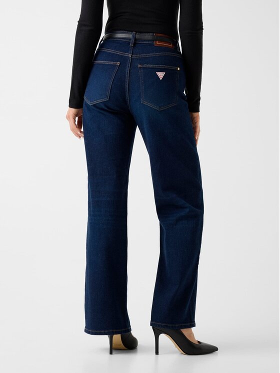 Guess Guess Τζιν W6RA1A D6881 Σκούρο μπλε Wide Leg