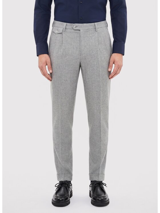 Pako Lorente Pako Lorente Spodnie materiałowe P26WF-WX-006 Szary Straight Fit