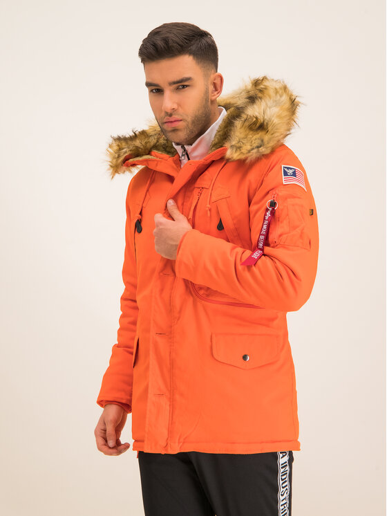 Alpha Industries Alpha Industries Kurtka zimowa Polar 123144 Pomarańczowy Regular Fit