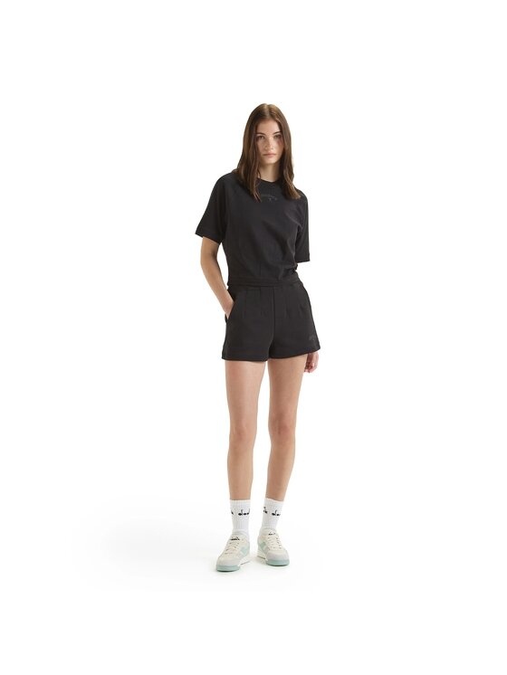 Diadora Diadora Szorty sportowe L. SHORTS ATHL. LOGO Czarny Regular Fit