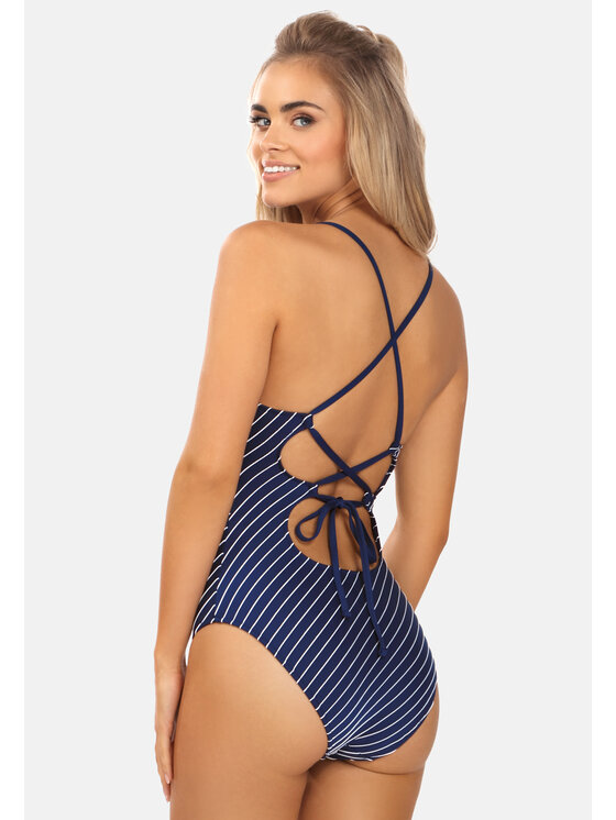 Miss Lou Miss Lou Costume da bagno ML028 Blu scuro