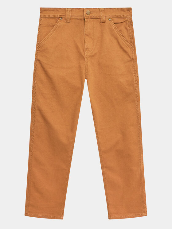 Lee Bavlnené nohavice Carpenter LEE0019 Hnedá Regular Fit