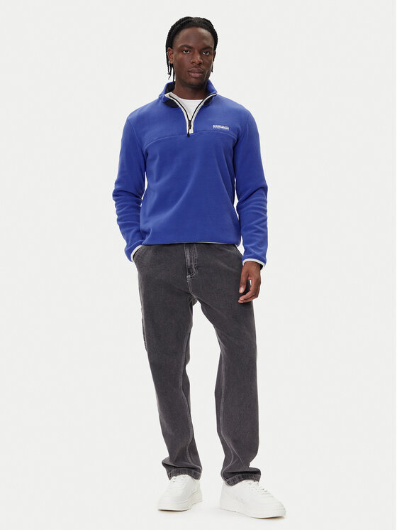 Napapijri Napapijri Fleecejacke T-Dergana NP0A88UZ Blau Regular Fit