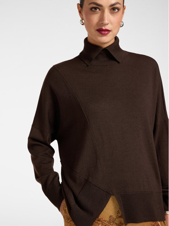 Elena Mirò Elena Mirò Sweter M113Z000880N032 Brązowy Over Fit
