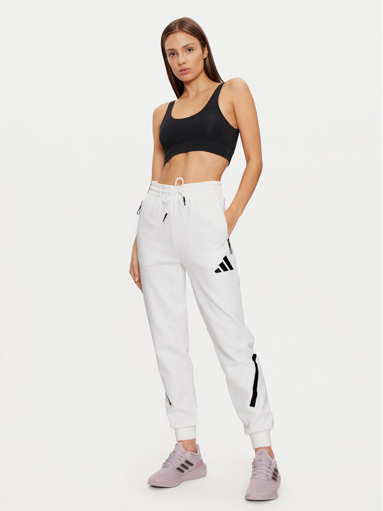 adidas adidas Spodnie dresowe Z.N.E. JE7843 Biały Regular Fit