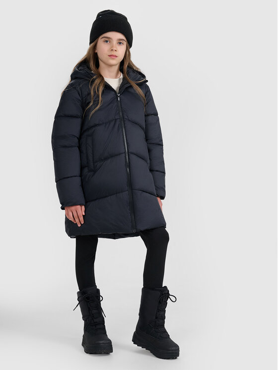 4F 4F Kurtka puchowa OUTERWEAR Czarny Regular Fit