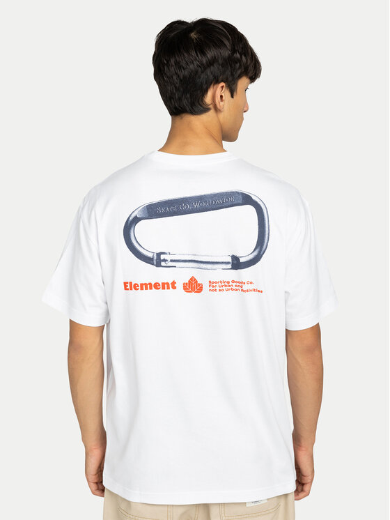 Element Element Тишърт Sporting ELYZT00569 Бял Relaxed Fit