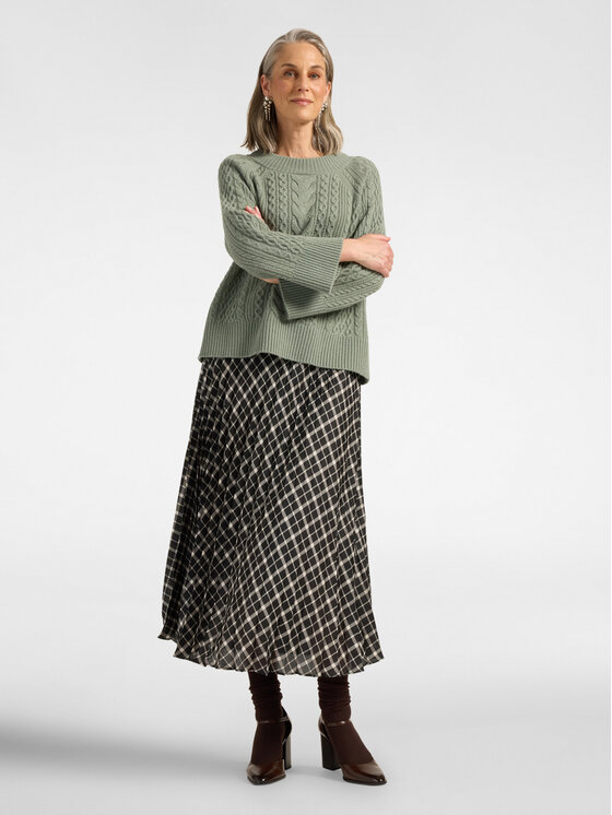 Elena Mirò Elena Mirò Gonna midi 1004Z000082N041 Nero A-Line Fit