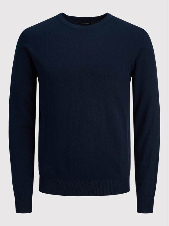 Jack & Jones Jack & Jones Sweter Emil 12208364 Granatowy Regular Fit