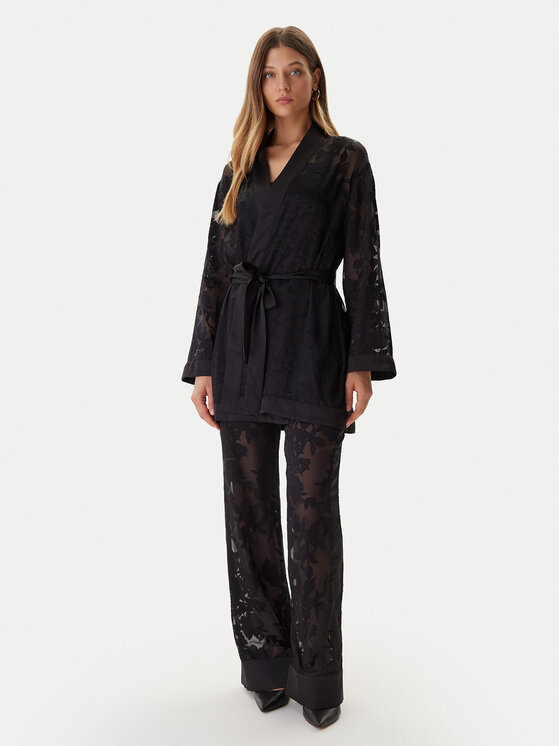 Guess Guess Pantaloni din material O5BB00 W4700 Negru Regular Fit