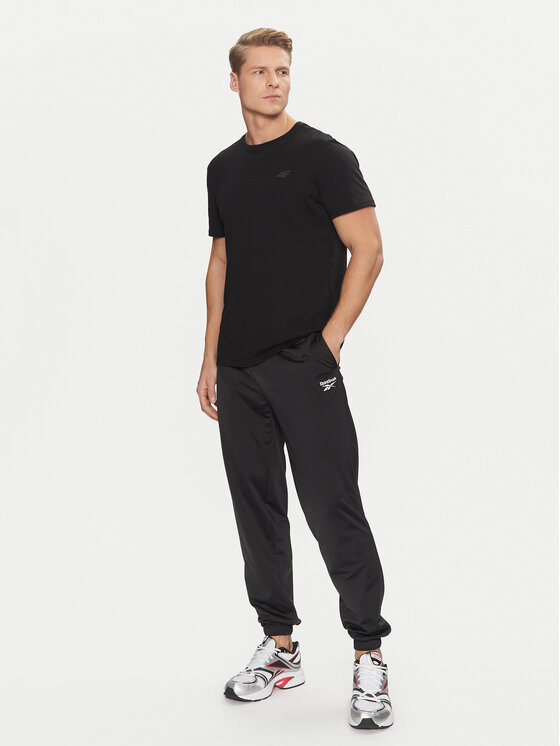 Reebok Reebok Долнище анцуг Vector 100063237 Черен Regular Fit