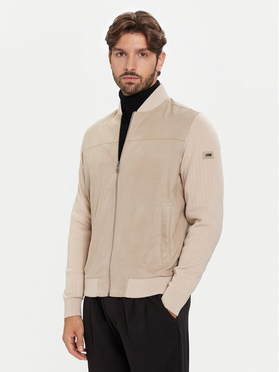 Bugatti Bugatti Bomber striukė 7600-75527C Smėlio Regular Fit