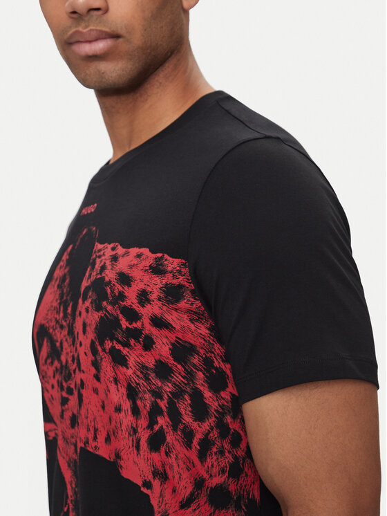 HUGO Hugo Футболка Dikobra 50519013 Чорний Regular Fit