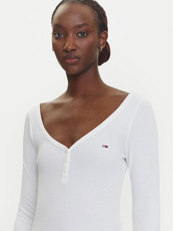 Tommy Jeans Tommy Jeans Bluza Henley DW0DW20903 Bela Slim Fit