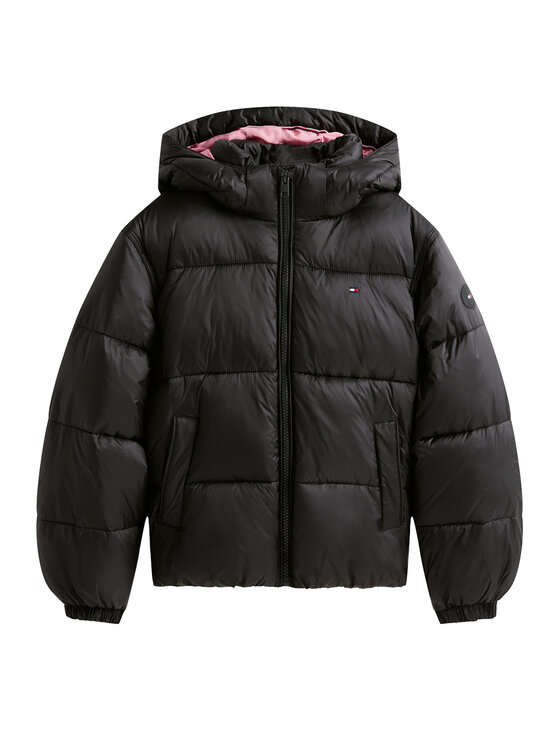 Tommy Hilfiger Tommy Hilfiger Зимно яке KG0KG08759 D Черен Regular Fit