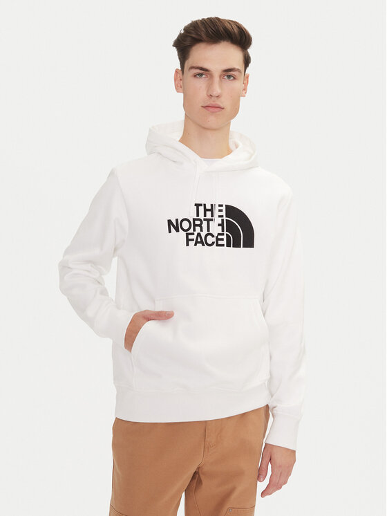 The North Face Mikina Drew Peak NF0A89EM Biela Regular Fit