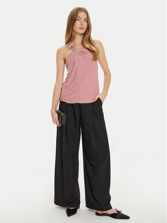 Motivi Motivi Top G242W003241N Różowy Slim Fit