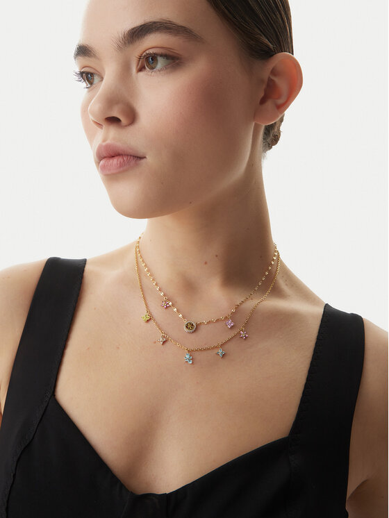 Guess Guess Ogrlica JUBN06 028JW Zlatna