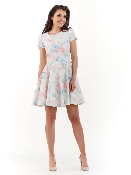 Infinite You Infinite You Sukienka codzienna M174 Kolorowy Basic Fit