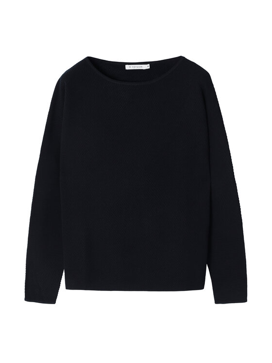 TATUUM TATUUM Sweter PEGGIE Granatowy Classic Fit