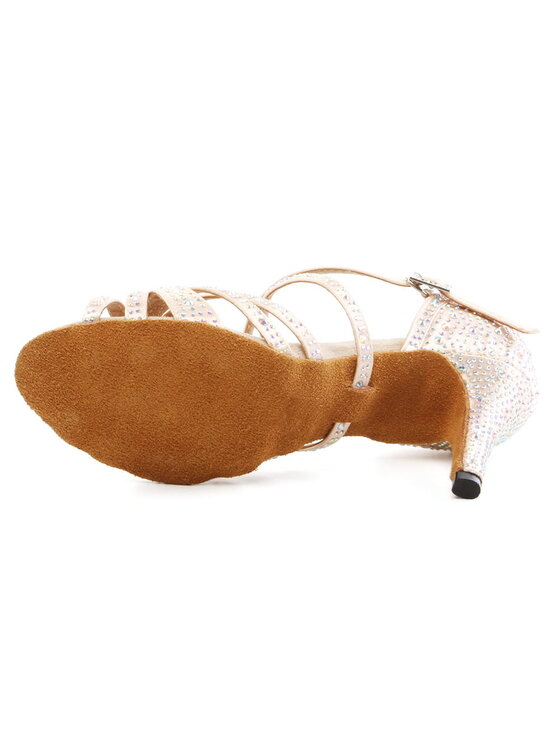 Burtan Dance Shoes Burtan Dance Shoes Sandały SANTIAGO Écru