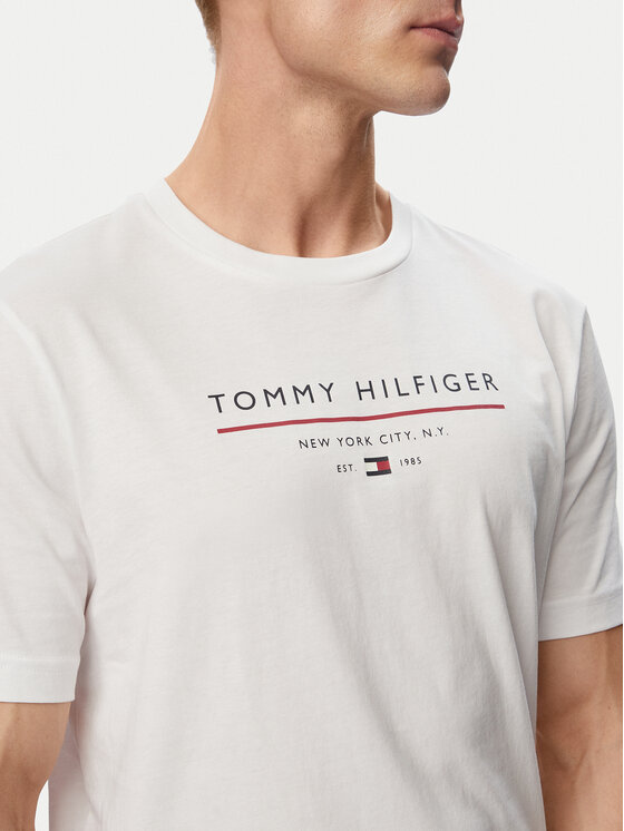 Tommy Hilfiger Tommy Hilfiger Marškinėliai Brand Love MW0MW44359 Balta Regular Fit