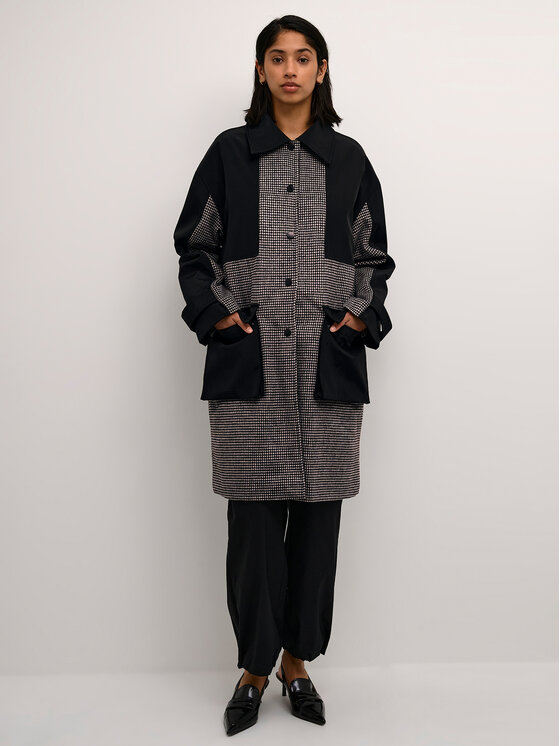 Karen by Simonsen Karen by Simonsen Vilnonis paltas Kikikb 10104514 Pilka Classic Fit