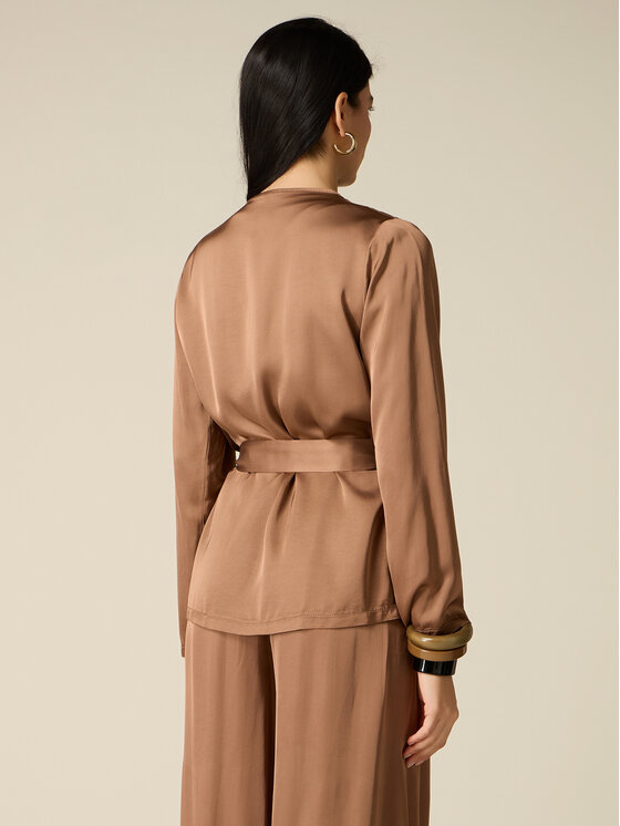 Oltre Oltre Giacca da abito R044R002356N012 Marrone Regular Fit