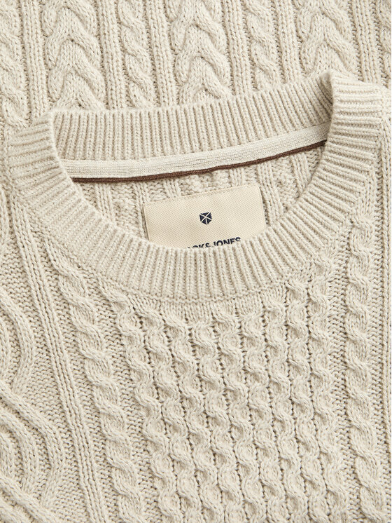 Jack&Jones Jack&Jones Džemper Blusean 12283486 Bež Regular Fit