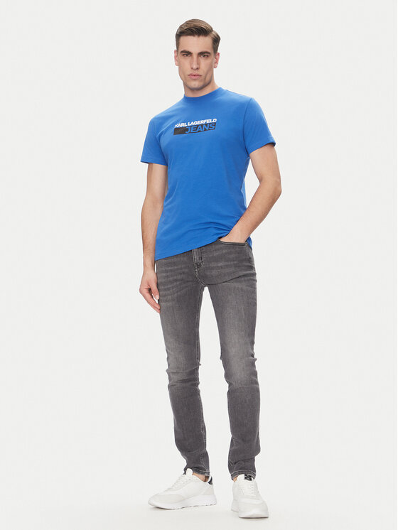 KARL LAGERFELD KARL LAGERFELD T-shirt A2M17074 Plava Regular Fit