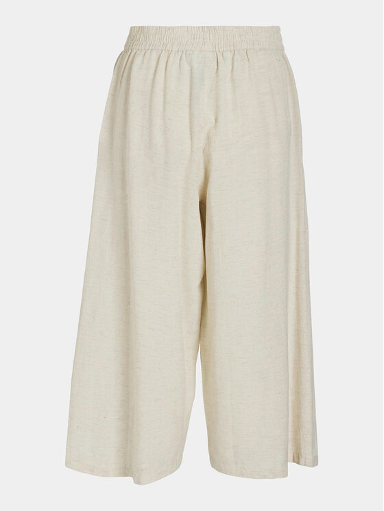 Vila Vila Кюлоти Prisilla 14096234 Бежевий Straight Fit
