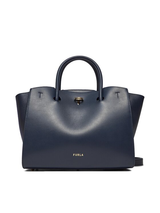 Geantă Furla Genesi M Tote WB00811-BX0053-2676S-1007 Bleumarin