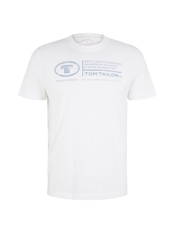 Tom Tailor Tom Tailor T-shirt 1035611 Bijela Regular Fit