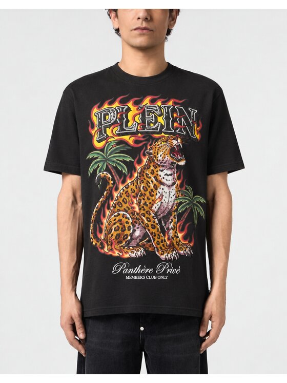 PHILIPP PLEIN PHILIPP PLEIN T-Shirt 32089 Černá Regular Fit