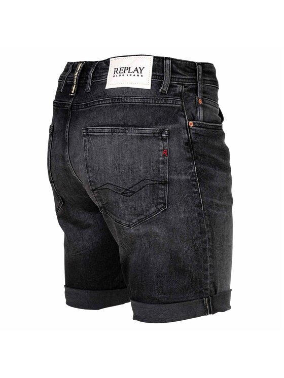 REPLAY REPLAY Szorty materiałowe 28638 Szary Slim Fit