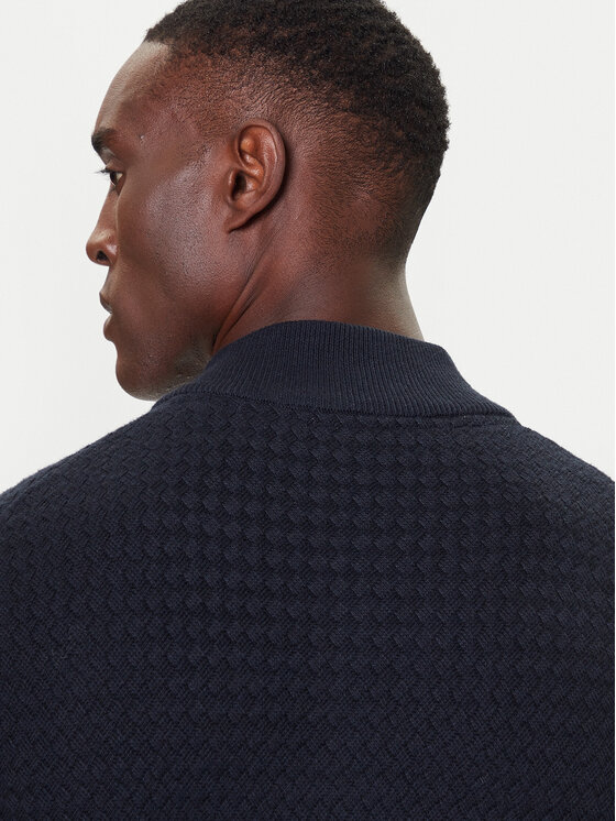 Bugatti Bugatti Strickjacke 7600-85524D Dunkelblau Regular Fit