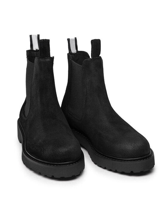 Tommy Jeans Tommy Jeans Chelsea cipele Suede Chelsea Boot EM0EM00829 Crna