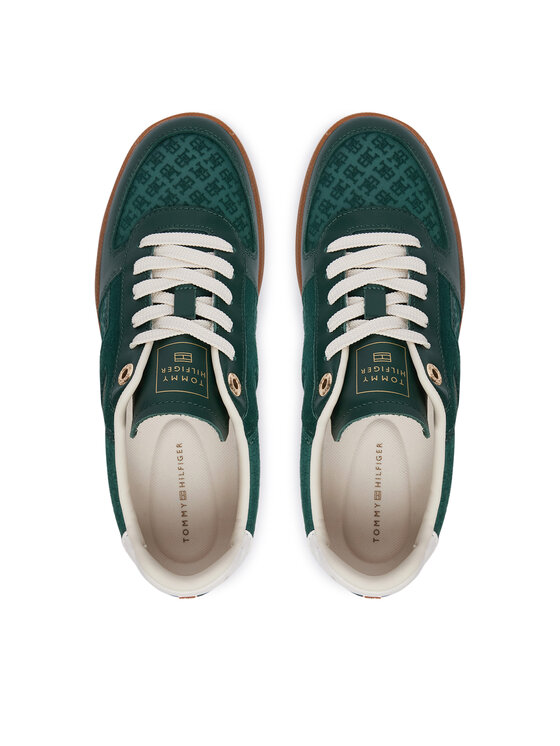 Tommy Hilfiger Tommy Hilfiger Superge Th Tribeca Sneaker Monogram FW0FW09691 Zelena